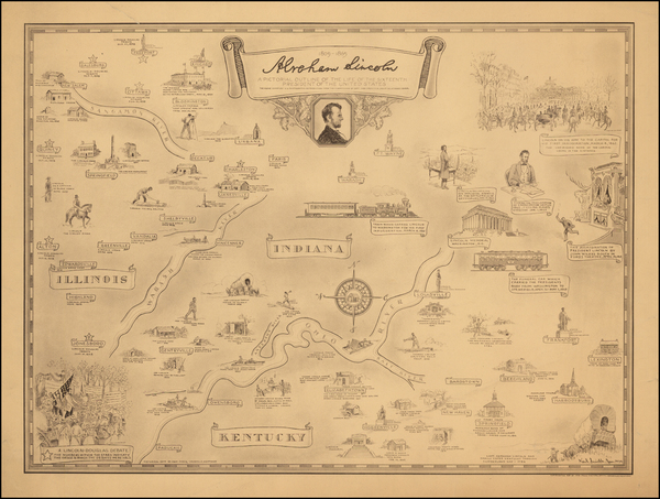 21-United States, Midwest and Pictorial Maps Map By Karl Smith