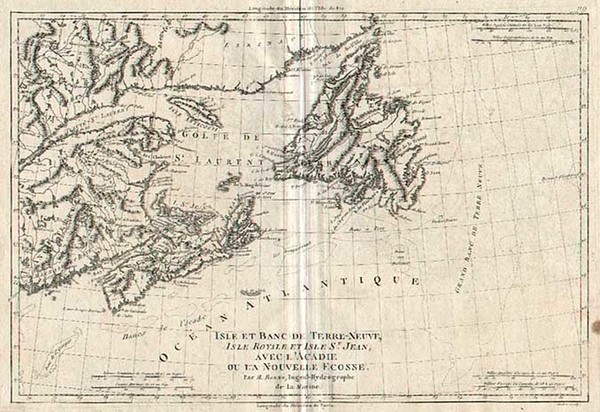 40-Canada Map By Rigobert Bonne