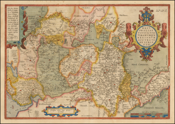 88-Germany Map By Abraham Ortelius