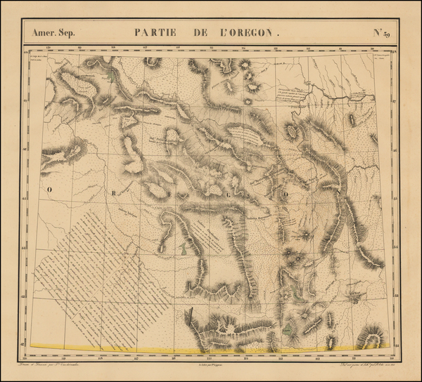 5-Rocky Mountains Map By Philippe Marie Vandermaelen