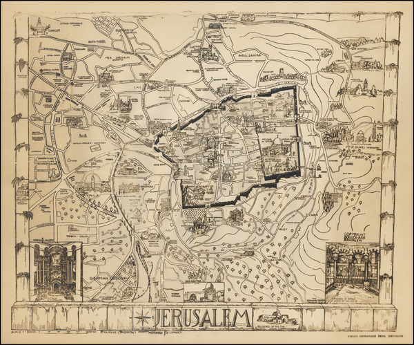 11-Holy Land Map By Syrian Orphanage Press