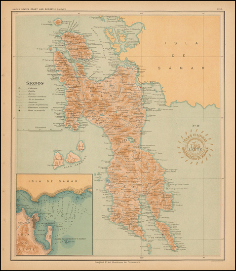 43-Philippines Map By Hoen & Co.