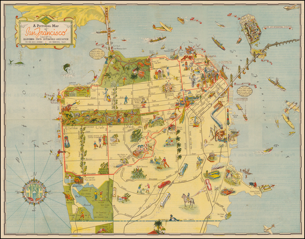 5-California Map By California State Automobile Association