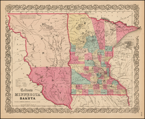 47-Midwest, Minnesota, Plains, North Dakota and South Dakota Map By Colton