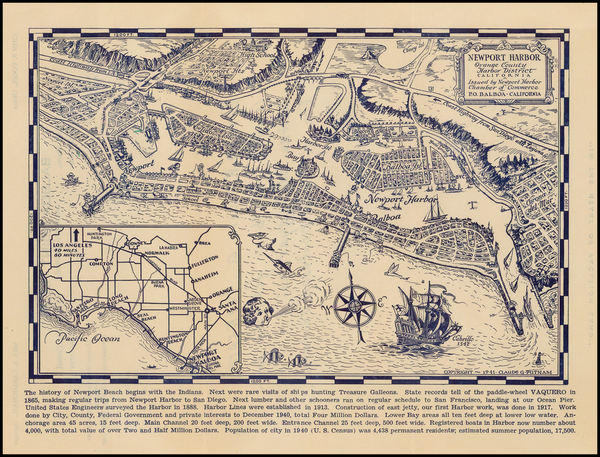 0-California Map By Claude Putnam