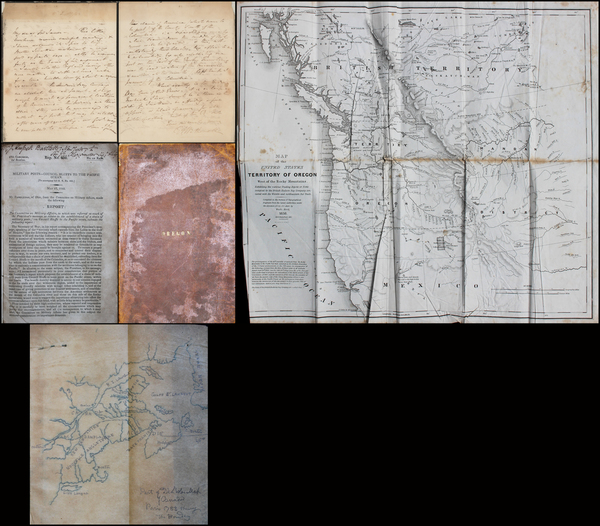 18-Pacific Northwest and Oregon Map By Sir James Edward Alexander