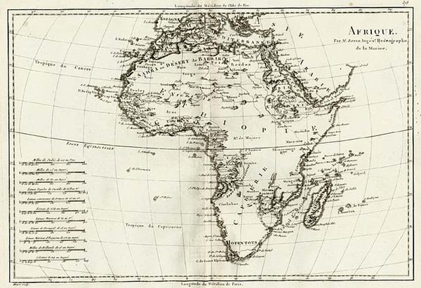 73-Africa and Africa Map By Rigobert Bonne