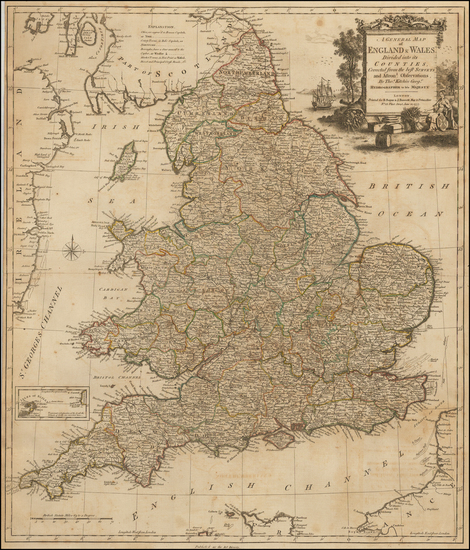 72-England Map By Robert Sayer  &  John Bennett