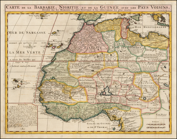 55-North Africa and West Africa Map By Henri Chatelain