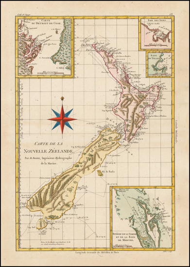 43-New Zealand Map By Rigobert Bonne