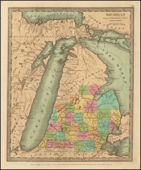 72-Midwest Map By David Hugh Burr
