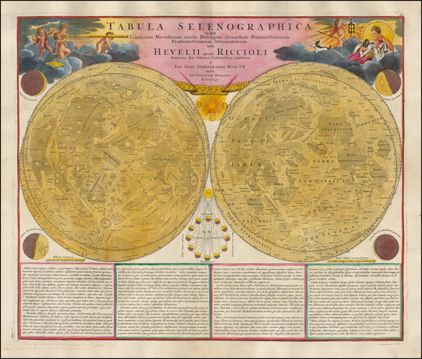 89-Celestial Maps Map By Johann Baptist Homann