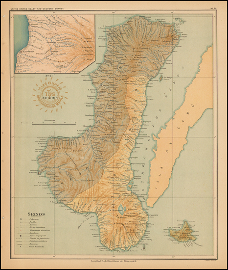 100-Philippines Map By Hoen & Co.