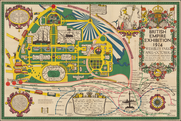 27-British Isles, London and Pictorial Maps Map By Kennedy North