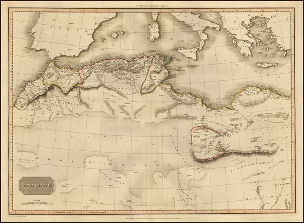 97-North Africa Map By John Pinkerton
