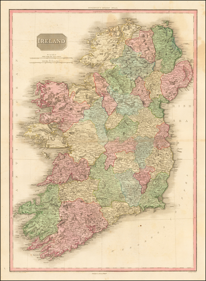 93-Ireland Map By John Pinkerton