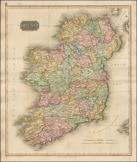 72-Ireland Map By John Thomson