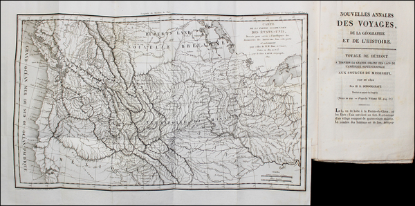 58-Plains, Rocky Mountains and Canada Map By Pierre Lapie