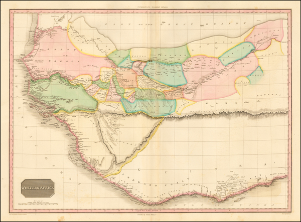 42-West Africa Map By John Pinkerton