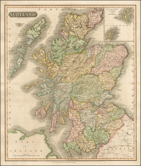 88-Scotland Map By John Thomson