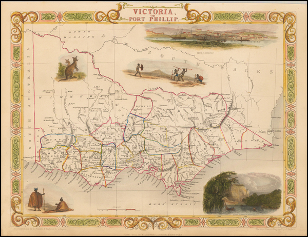 18-Australia Map By John Tallis