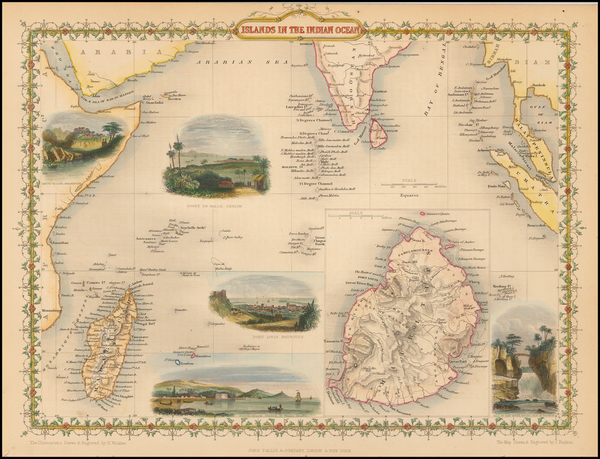 77-India, Southeast Asia and Other Islands Map By John Tallis