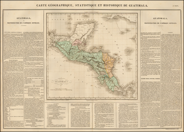 30-Central America Map By Jean Alexandre Buchon