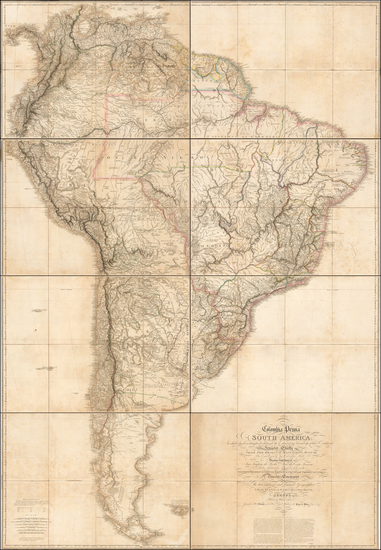 3-South America Map By William Faden