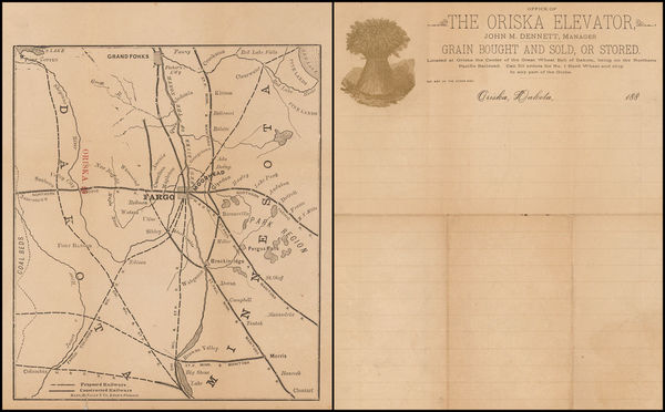 63-North Dakota Map By Anonymous