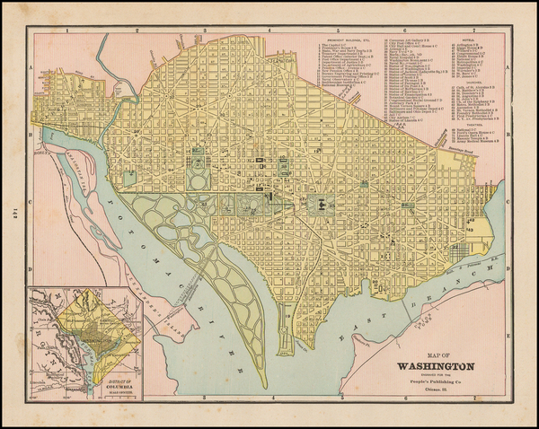 38-Mid-Atlantic Map By George F. Cram