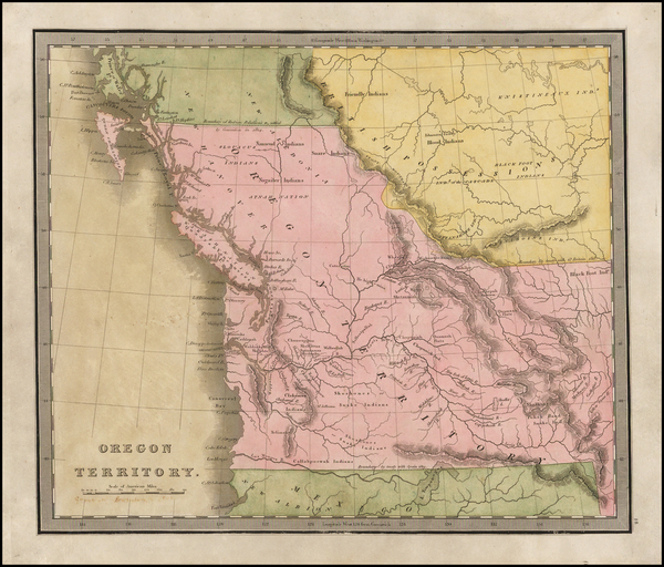 75-Idaho, Pacific Northwest, Oregon, Washington and Canada Map By Jeremiah Greenleaf