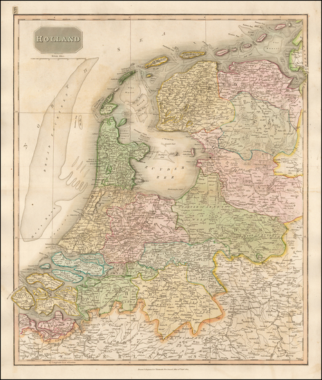 48-Netherlands Map By John Thomson