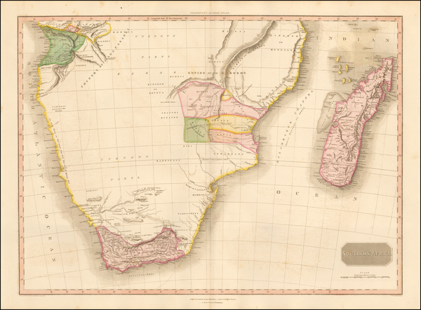 82-South Africa Map By John Pinkerton