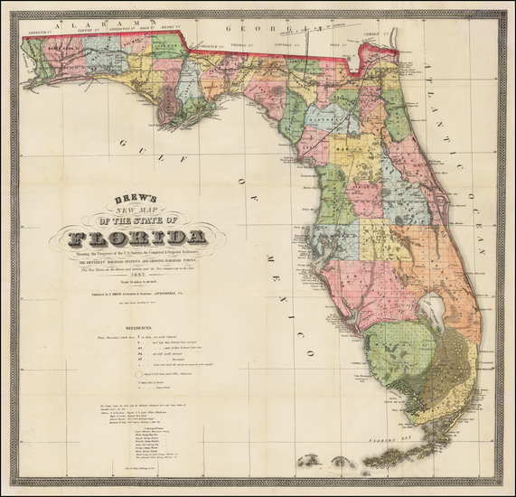 79-Florida Map By Columbus Drew