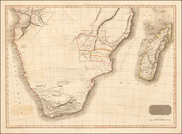 57-South Africa Map By John Pinkerton