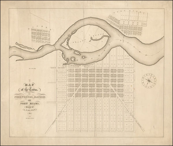 21-Midwest and Ohio Map By A.N. Olney