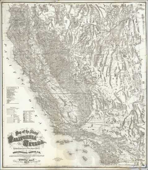 12-Nevada and California Map By Warren Holt / Charles Drayton Gibbes