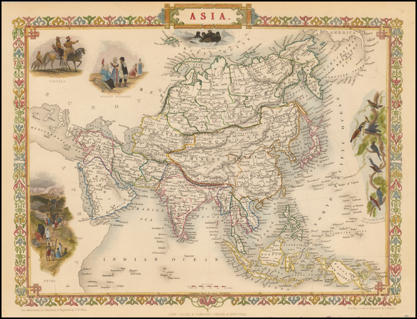 39-Asia and Asia Map By John Tallis