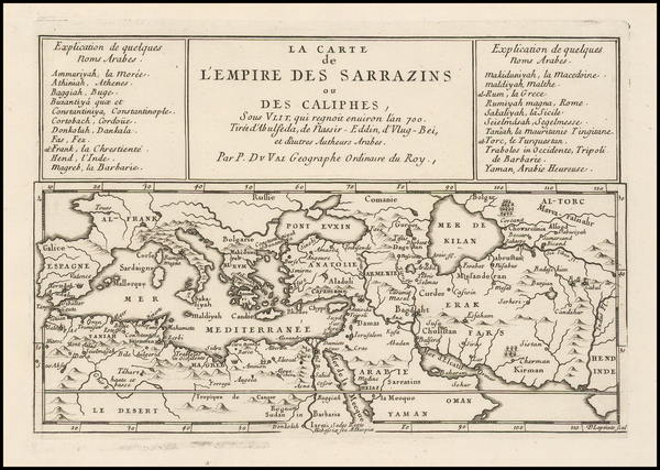 25-Central Asia & Caucasus and Middle East Map By Pierre Du Val