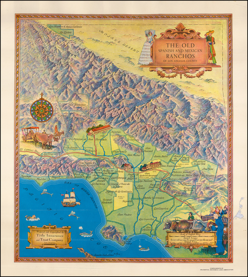 97-California Map By Title Insurance & Trust Company