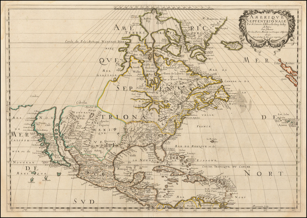 40-Midwest, North America and California Map By Nicolas Sanson