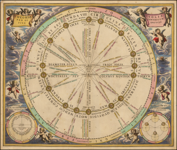 19-Celestial Maps Map By Andreas Cellarius