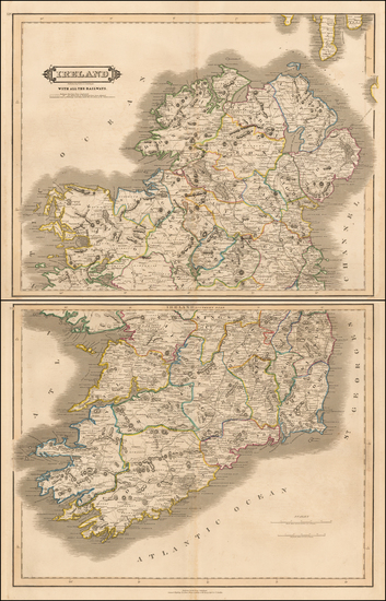 58-Ireland Map By Daniel Lizars