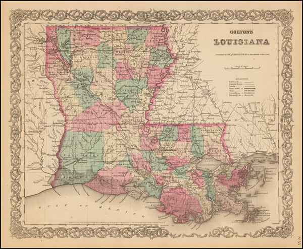 72-South Map By Joseph Hutchins Colton