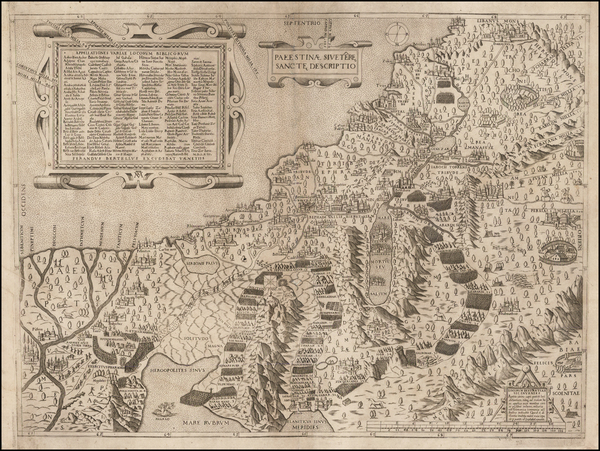 1-Holy Land Map By Ferrando Bertelli