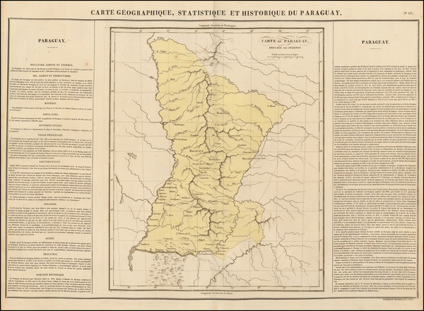 33-Paraguay & Bolivia Map By Jean Alexandre Buchon