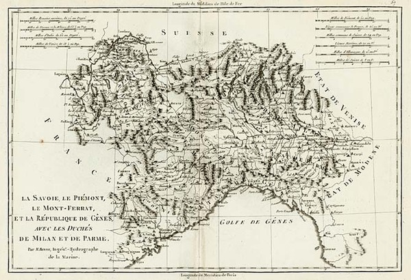 30-Europe and Italy Map By Rigobert Bonne