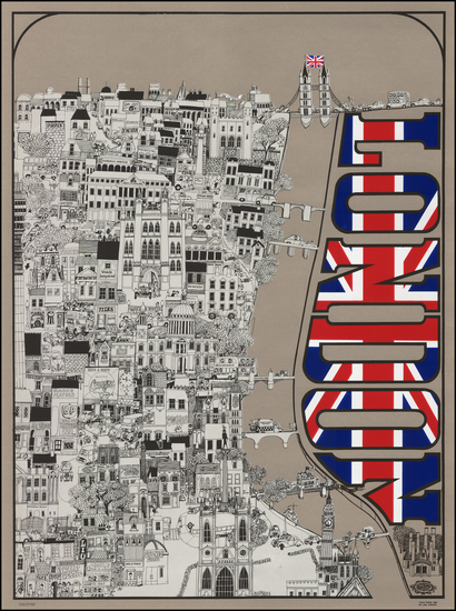 41-London Map By David Schiller