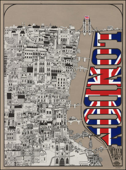 55-London Map By David Schiller