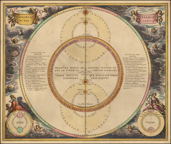 23-Celestial Maps Map By Andreas Cellarius